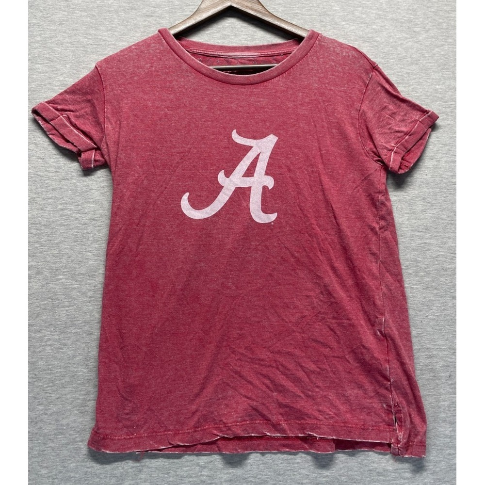 Alabama Crimson Tide T Shirt Womens Small Heather Red Pressbox by Royce Apparel